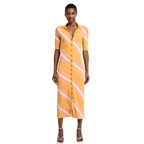 Derek Lam 10 Crosby Aurelia Waist Tie Sweater Dress - Size Small - Picture 2 of 7